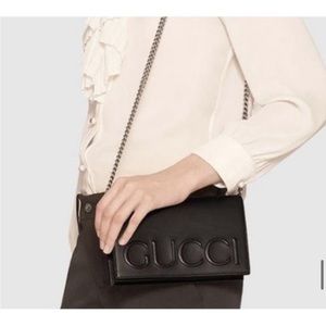 Gorgeous Purse Embossed Chain Strap Bag